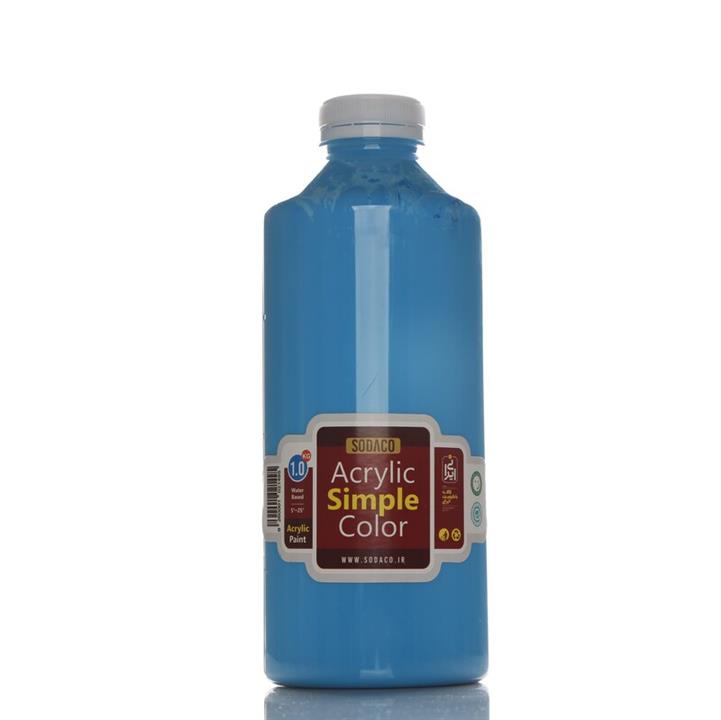 رنگ اکریلیک ساده 1 کیلویی  آبی روشن  کد acrylic simple  5310